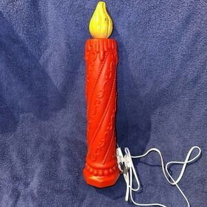 Vintage Poloron Products Inc 18” Blow Mold Christmas Candle